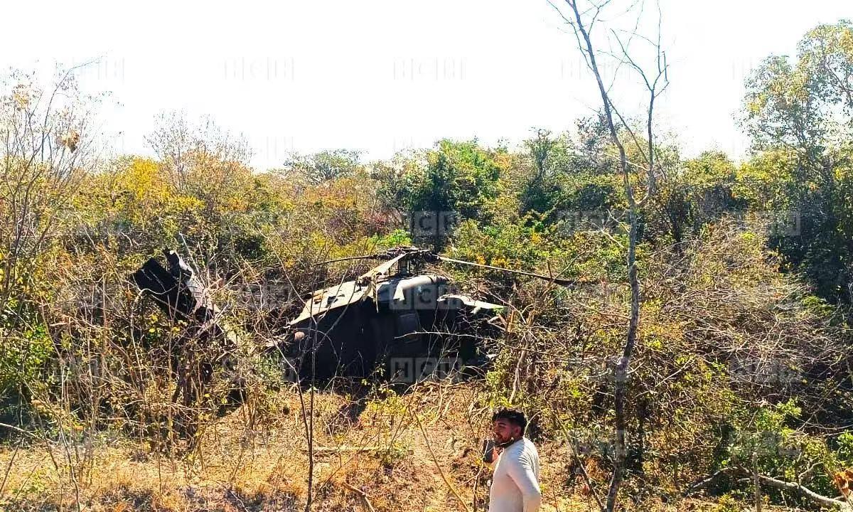 一架美国军用直升机在洪都拉斯坠毁